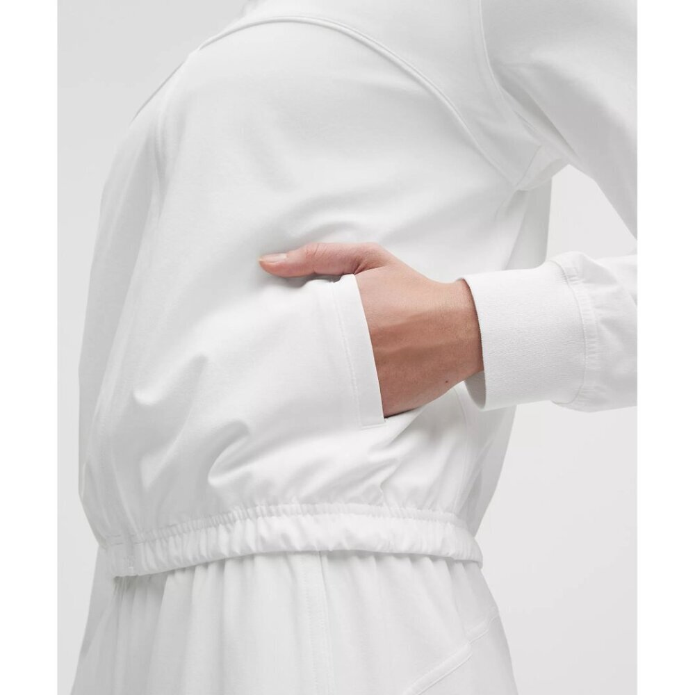 Court Rival Tennis Track Jacket - White/White - Picture 3 of 4